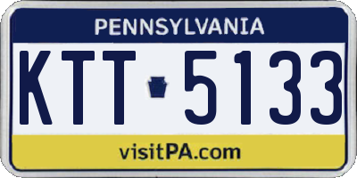 PA license plate KTT5133