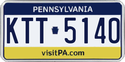 PA license plate KTT5140
