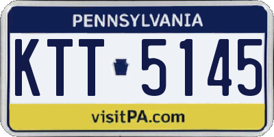 PA license plate KTT5145