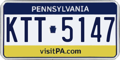 PA license plate KTT5147
