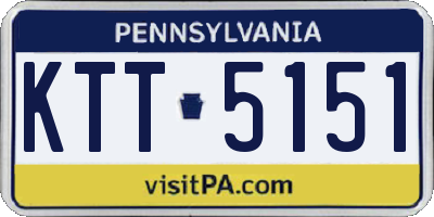 PA license plate KTT5151