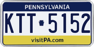 PA license plate KTT5152