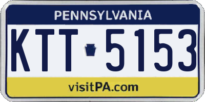 PA license plate KTT5153