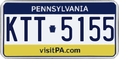PA license plate KTT5155