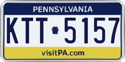 PA license plate KTT5157