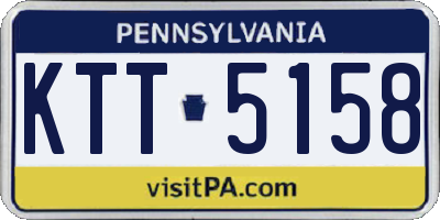 PA license plate KTT5158