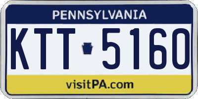 PA license plate KTT5160