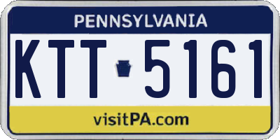 PA license plate KTT5161