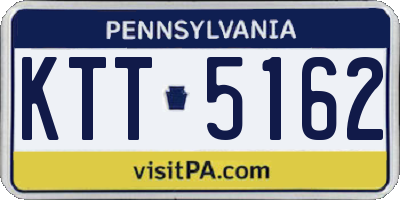 PA license plate KTT5162