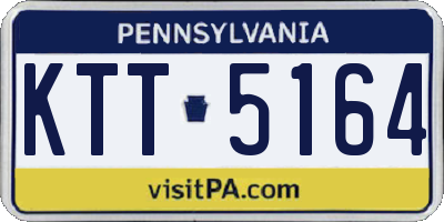 PA license plate KTT5164