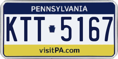 PA license plate KTT5167