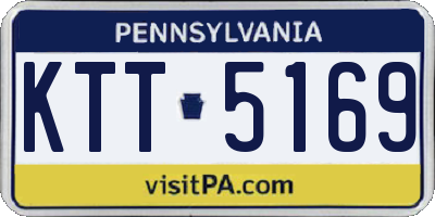 PA license plate KTT5169