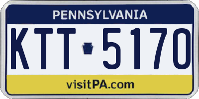 PA license plate KTT5170