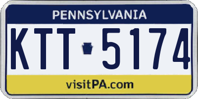 PA license plate KTT5174
