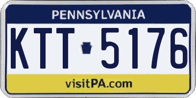 PA license plate KTT5176
