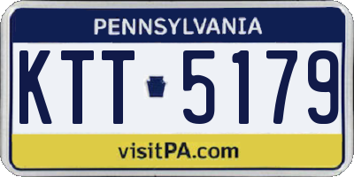PA license plate KTT5179