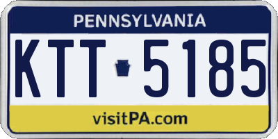 PA license plate KTT5185