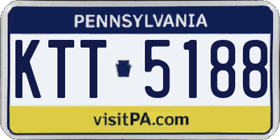 PA license plate KTT5188