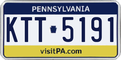 PA license plate KTT5191