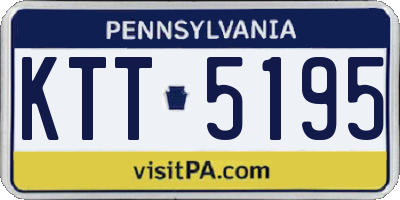 PA license plate KTT5195