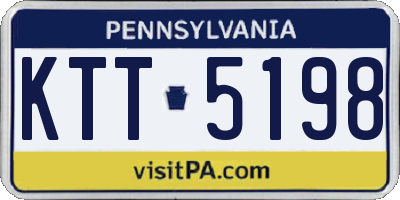 PA license plate KTT5198