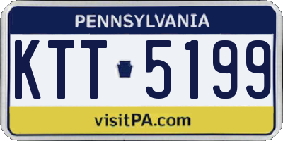 PA license plate KTT5199