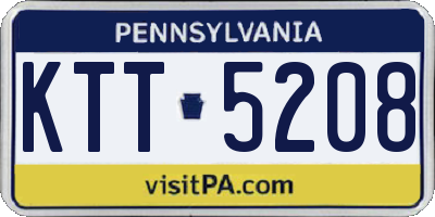 PA license plate KTT5208