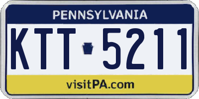 PA license plate KTT5211