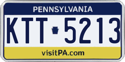 PA license plate KTT5213