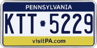 PA license plate KTT5229