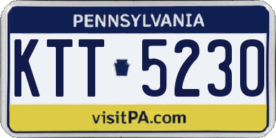 PA license plate KTT5230