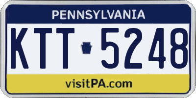 PA license plate KTT5248