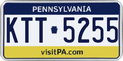 PA license plate KTT5255