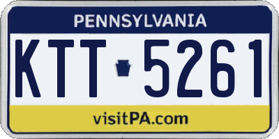PA license plate KTT5261