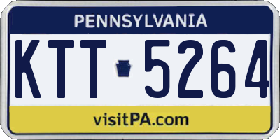 PA license plate KTT5264