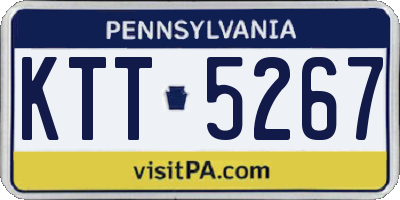 PA license plate KTT5267