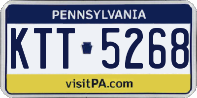 PA license plate KTT5268