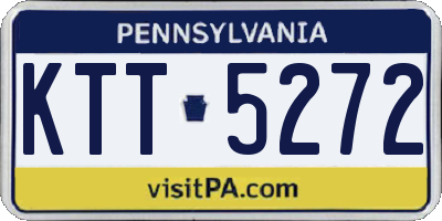 PA license plate KTT5272