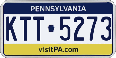 PA license plate KTT5273