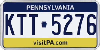 PA license plate KTT5276
