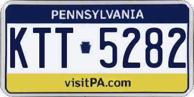 PA license plate KTT5282
