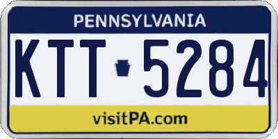 PA license plate KTT5284