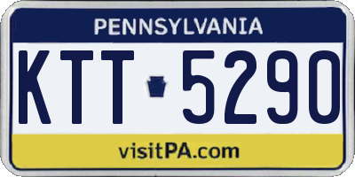 PA license plate KTT5290