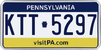 PA license plate KTT5297