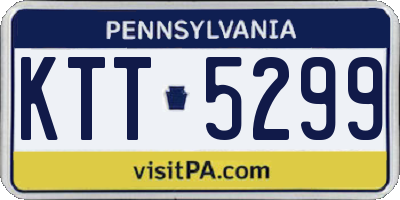 PA license plate KTT5299