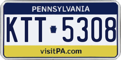 PA license plate KTT5308