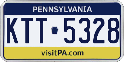 PA license plate KTT5328