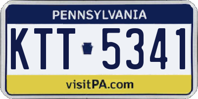 PA license plate KTT5341