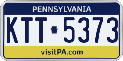 PA license plate KTT5373
