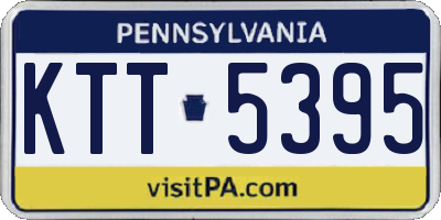 PA license plate KTT5395